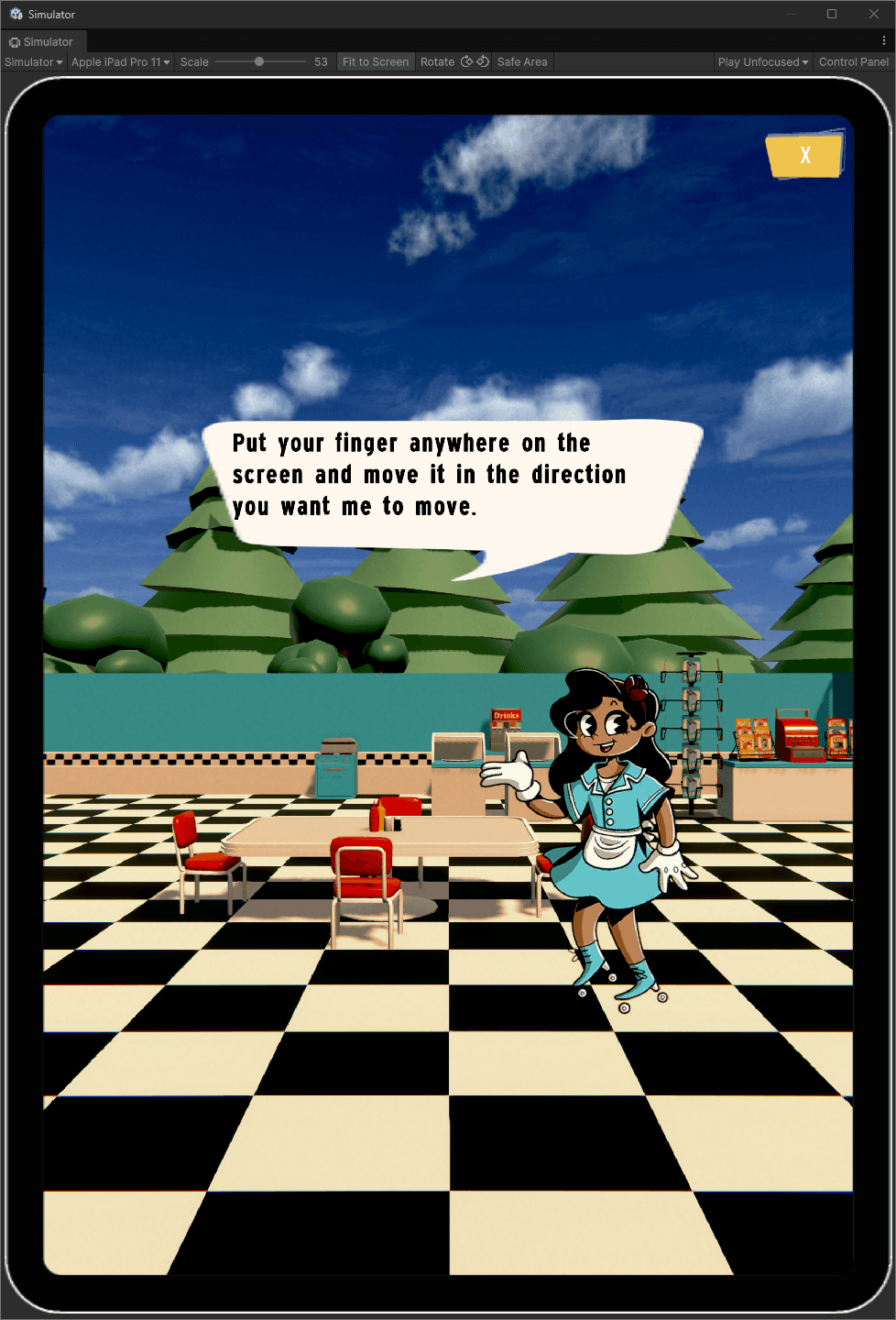 Image of the tutorial explaining how to move